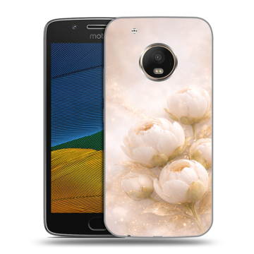 Силиконовый чехол на Lenovo Moto G5 с принтом женский