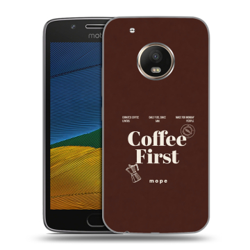 Силиконовый чехол на Lenovo Moto G5 с принтом женский