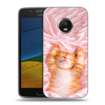 Силиконовый чехол на Lenovo Moto G5 с принтом женский