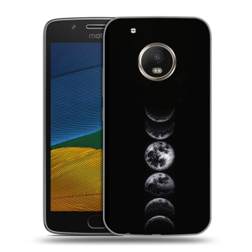 Силиконовый чехол на Lenovo Moto G5 с принтом женский