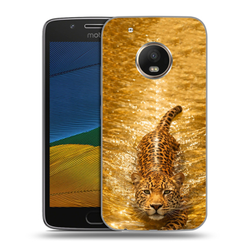Силиконовый чехол на Lenovo Moto G5 с принтом женский