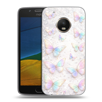 Силиконовый чехол на Lenovo Moto G5 с принтом женский