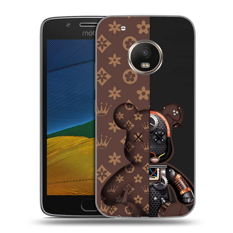 Пластиковый чехол на Lenovo Moto G5 с принтом Луи робот Пластиковый чехол на Lenovo Moto G5 с принтом Луи робот