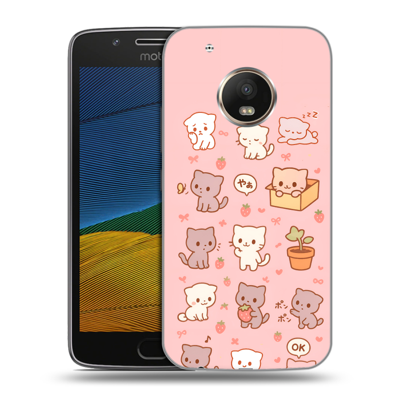 Силиконовый чехол на Lenovo Moto G5 с принтом Hello Kitty Хелоу Кити Силиконовый чехол на Lenovo Moto G5 с принтом Hello Kitty Хелоу Кити