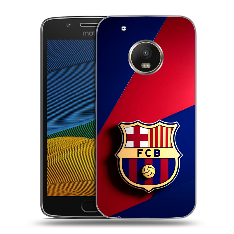 Пластиковый чехол на Lenovo Moto G5 с принтом Барселона Barcelona Пластиковый чехол на Lenovo Moto G5 с принтом Барселона Barcelona