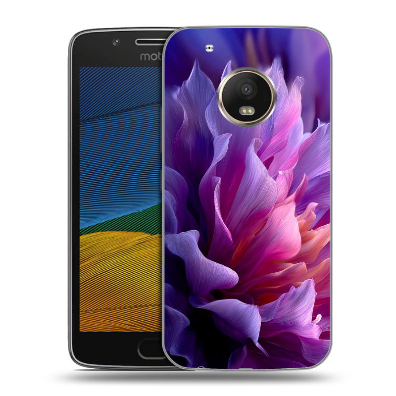 Пластиковый чехол на Lenovo Moto G5 с принтом женский цветы Пластиковый чехол на Lenovo Moto G5 с принтом женский цветы