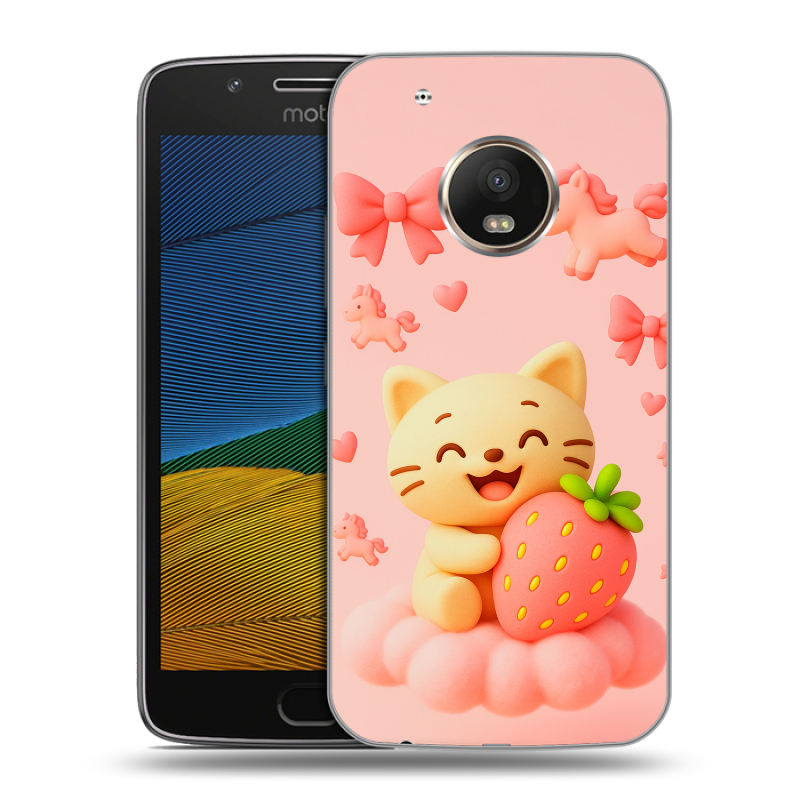 Силиконовый чехол на Lenovo Moto G5 с принтом для девочек Силиконовый чехол на Lenovo Moto G5 с принтом для девочек