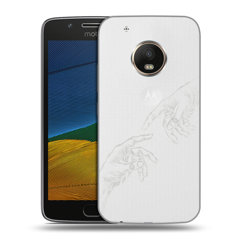 Пластиковый чехол на Lenovo Moto G5 с принтом Сотворение мира Пластиковый чехол на Lenovo Moto G5 с принтом Сотворение мира