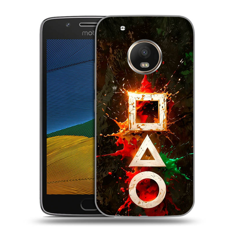 Пластиковый чехол на Lenovo Moto G5 с принтом Squid Game Игра кальмара Пластиковый чехол на Lenovo Moto G5 с принтом Squid Game Игра кальмара