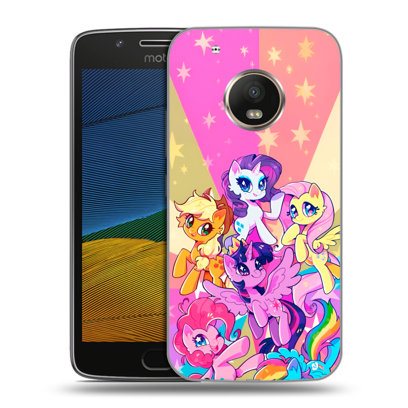 Пластиковый чехол на Lenovo Moto G5 с принтом My little pony Дружба чудо Пластиковый чехол на Lenovo Moto G5 с принтом My little pony Дружба чудо