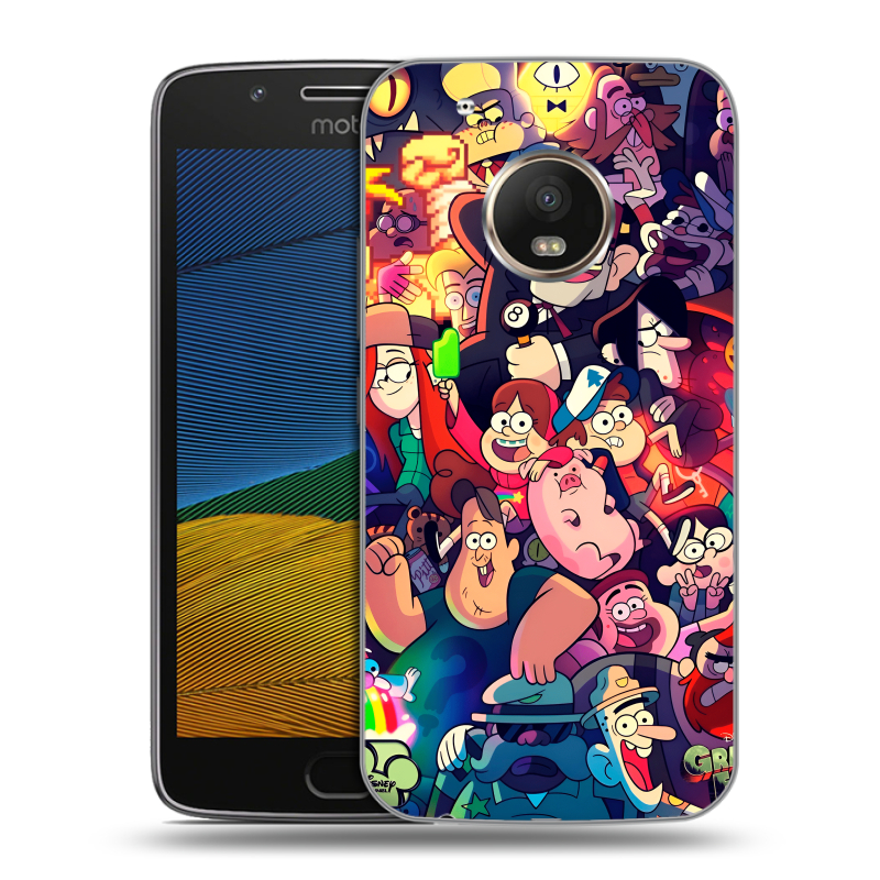 Силиконовый чехол на Lenovo Moto G5 с принтом Gravity Falls Гравити Фолз Силиконовый чехол на Lenovo Moto G5 с принтом Gravity Falls Гравити Фолз