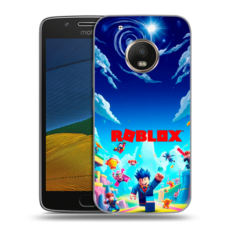 Пластиковый чехол на Lenovo Moto G5 с принтом Roblox Роблокс Пластиковый чехол на Lenovo Moto G5 с принтом Roblox Роблокс