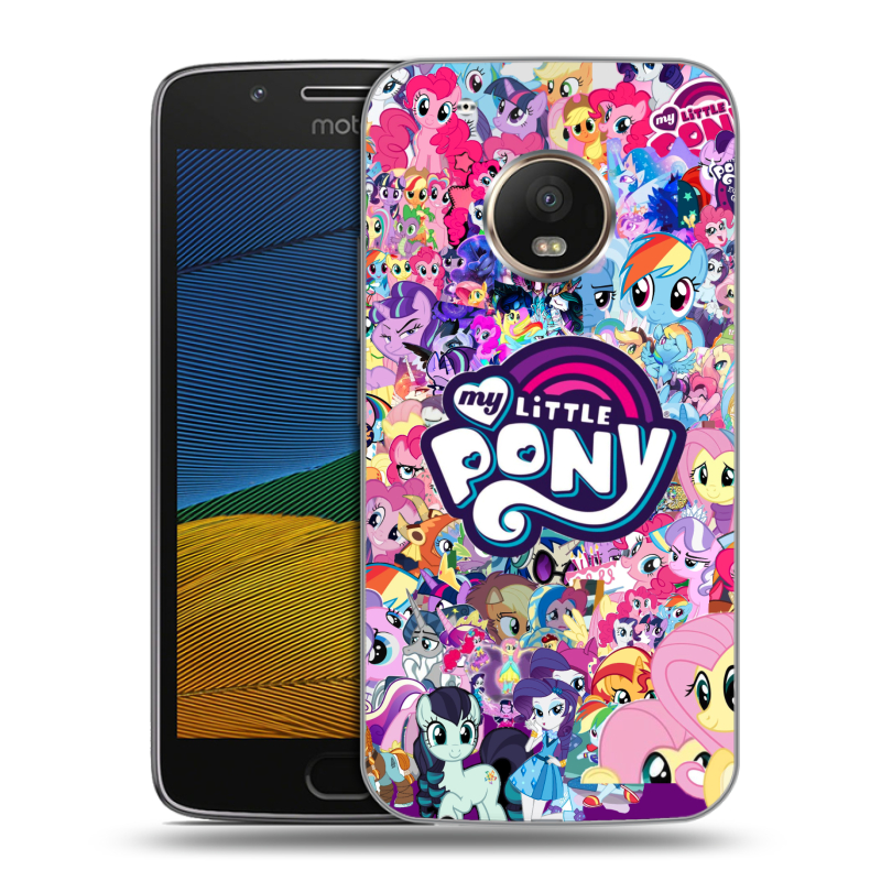Силиконовый чехол на Lenovo Moto G5 с принтом My little pony Дружба чудо Силиконовый чехол на Lenovo Moto G5 с принтом My little pony Дружба чудо