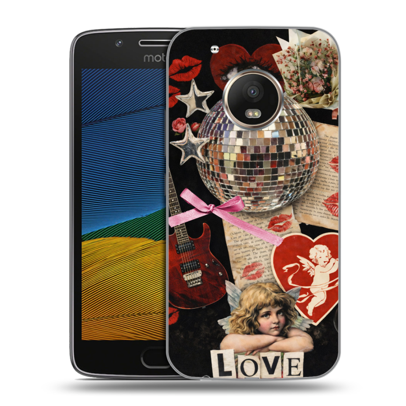 Пластиковый чехол на Lenovo Moto G5 с принтом для девочек Пластиковый чехол на Lenovo Moto G5 с принтом для девочек