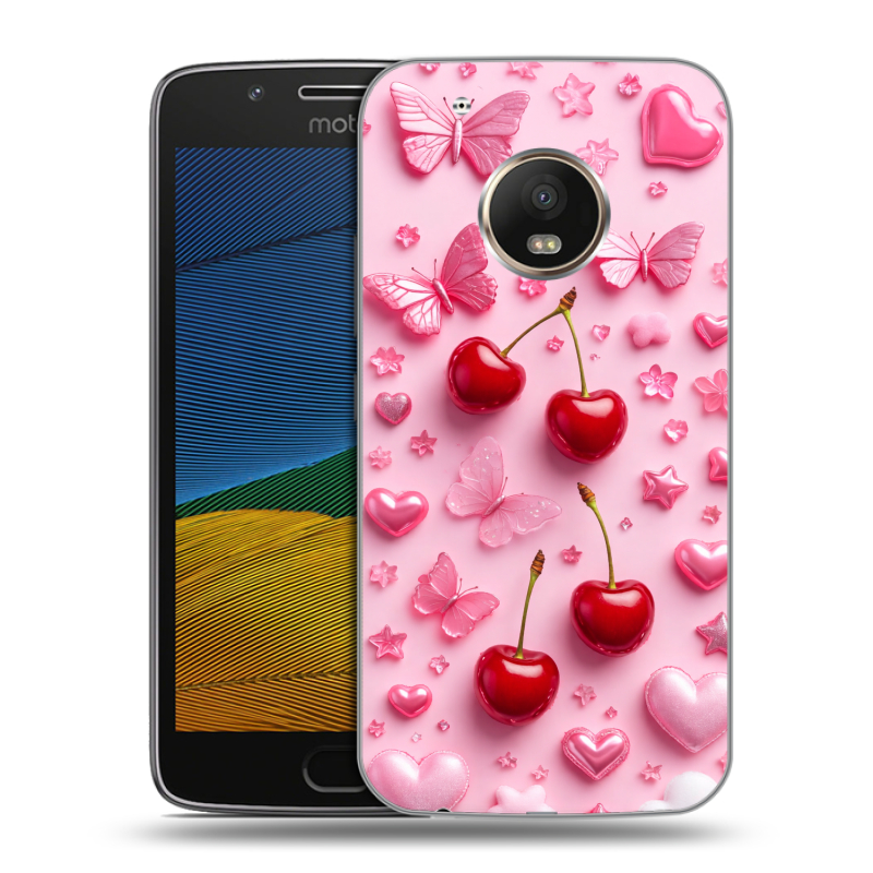 Силиконовый чехол на Lenovo Moto G5 с принтом для девочек Силиконовый чехол на Lenovo Moto G5 с принтом для девочек
