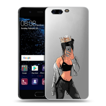 Силиконовый чехол на Huawei P10 с принтом Женские принты