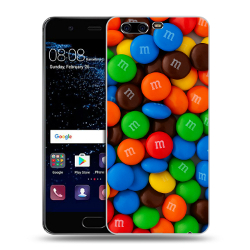 Силиконовый чехол на Huawei P10 с принтом Конфеты