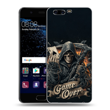 Силиконовый чехол на Huawei P10 с принтом Скелет карты