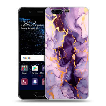 Силиконовый чехол на Huawei P10 с принтом Мрамор Силиконовый чехол на Huawei P10 с принтом Мрамор