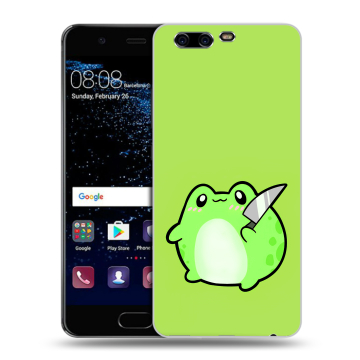 Силиконовый чехол на Huawei P10 с принтом Лягушенок