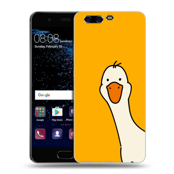 Силиконовый чехол на Huawei P10 с принтом Утка Силиконовый чехол на Huawei P10 с принтом Утка