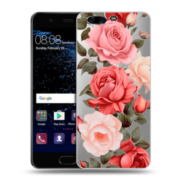 Силиконовый чехол на Huawei P10 с принтом Розы Силиконовый чехол на Huawei P10 с принтом Розы