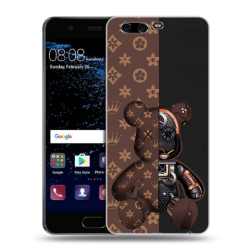 Силиконовый чехол на Huawei P10 с принтом Луи робот