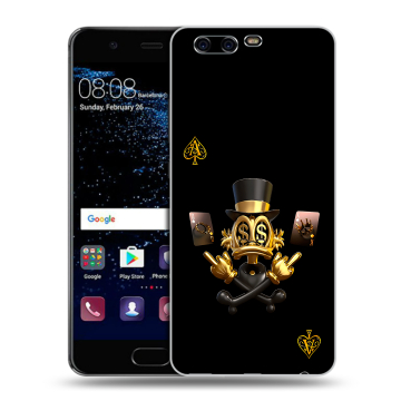 Силиконовый чехол на Huawei P10 с принтом Золотой скрудж макдак