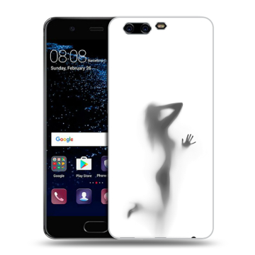 Силиконовый чехол на Huawei P10 с принтом Силуэт
