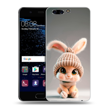 Силиконовый чехол на Huawei P10 с принтом Кролик