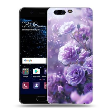 Силиконовый чехол на Huawei P10 с принтом Розы цветы
