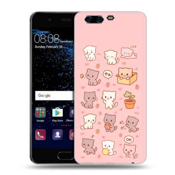 Силиконовый чехол на Huawei P10 с принтом Hello Kitty Хелоу Кити Силиконовый чехол на Huawei P10 с принтом Hello Kitty Хелоу Кити