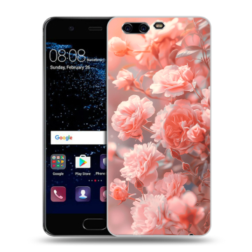 Силиконовый чехол на Huawei P10 с принтом Розы цветы Силиконовый чехол на Huawei P10 с принтом Розы цветы