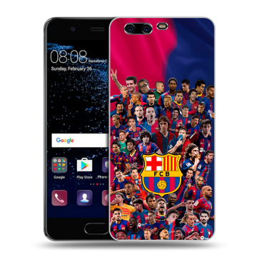 Силиконовый чехол на Huawei P10 с принтом Барселона Barcelona