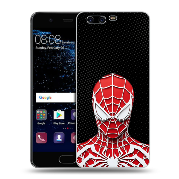 Силиконовый чехол на Huawei P10 с принтом человек паук spiderman Силиконовый чехол на Huawei P10 с принтом человек паук spiderman