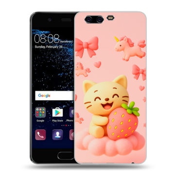 Силиконовый чехол на Huawei P10 с принтом для девочек