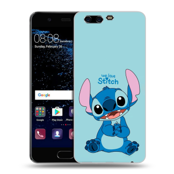 Силиконовый чехол на Huawei P10 с принтом Лило и Стич