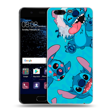 Силиконовый чехол на Huawei P10 с принтом Лило и Стич
