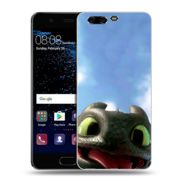 Силиконовый чехол на Huawei P10 с принтом Как приручить дракона