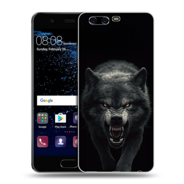 Силиконовый чехол на Huawei P10 с принтом Волк Силиконовый чехол на Huawei P10 с принтом Волк