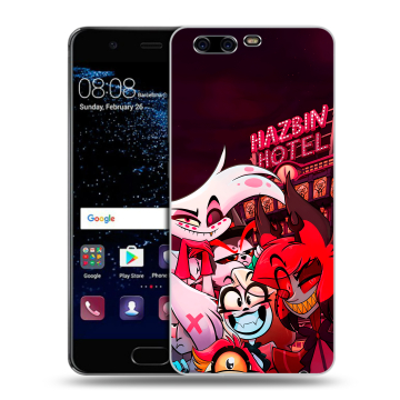 Силиконовый чехол на Huawei P10 с принтом Hazbin Hotel Отель Хазбин Силиконовый чехол на Huawei P10 с принтом Hazbin Hotel Отель Хазбин