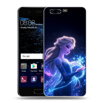 Силиконовый чехол на Huawei P10 с принтом Холодное сердце Frozen
