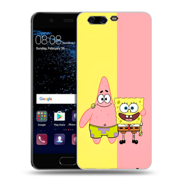 Силиконовый чехол на Huawei P10 с принтом Спанч боб Спанчбоб Силиконовый чехол на Huawei P10 с принтом Спанч боб Спанчбоб