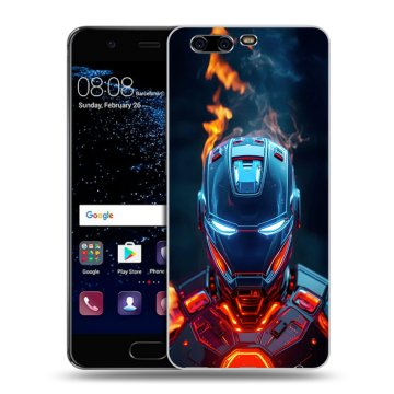 Силиконовый чехол на Huawei P10 с принтом IronMan Железный человек Силиконовый чехол на Huawei P10 с принтом IronMan Железный человек