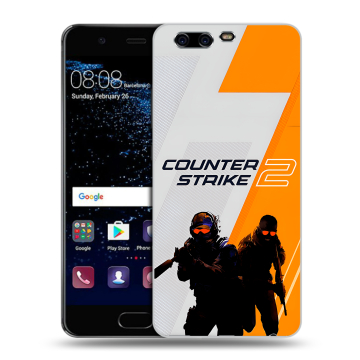 Силиконовый чехол на Huawei P10 с принтом Counter Strike