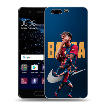 Силиконовый чехол на Huawei P10 с принтом Барселона Barca Yamal 