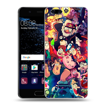 Силиконовый чехол на Huawei P10 с принтом Gravity Falls Гравити Фолз
