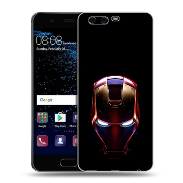 Силиконовый чехол на Huawei P10 с принтом IronMan Железный человек Силиконовый чехол на Huawei P10 с принтом IronMan Железный человек