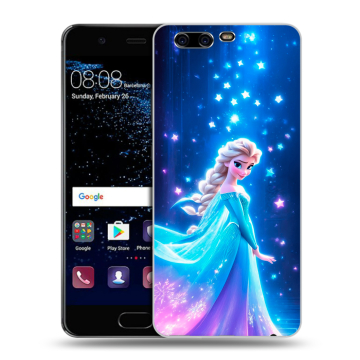 Силиконовый чехол на Huawei P10 с принтом Холодное сердце Frozen