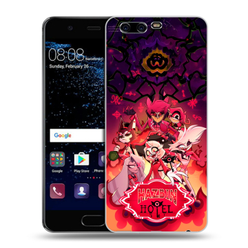 Силиконовый чехол на Huawei P10 с принтом Hazbin Hotel Отель Хазбин Силиконовый чехол на Huawei P10 с принтом Hazbin Hotel Отель Хазбин
